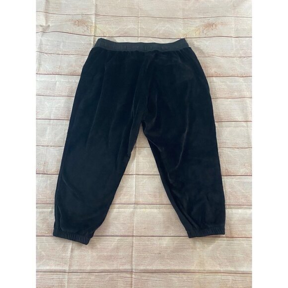 Athleta Women's Black Velvet Double Cozy Karma Joggers - 3XL - Picture 12 of 14